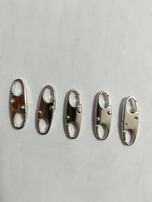 5pcs Anti-Theft Zipper Lock Buckles, Household Essential Zipper Head Replacement Parts, Outdoor Travel Essential Zipper Head Repair Kit, Household Essential DIY Sewing Craft Accessories, Zipper Slider Repairer - Slider - View 16