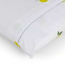 Premium Printed Fitted Sheet Set With Elastic + Pillowcases, 200 Thread Count, Single, Full, Queen And King Sizes, Hypoallergenic - White Lemon - View 5