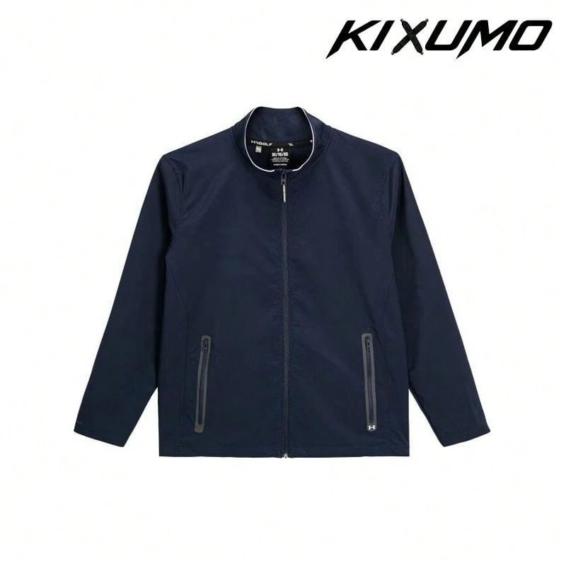 Under Armour Solid Color Casual Golf Water-Resistant Long Sleeve Jacket Navy-Blue Jackets Men - Multicolor - View 1
