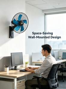 D&M DM-V1810 18-Inch Multifunctional Wall Fan Set, With Smart Remote Control, Three Speed Levels, Quiet And Durable, Wide Air Diffusion Angle, Ideal For Homes And Offices. - US A Type Plug(110-127V) - View 10
