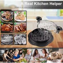 Clear Twist Chicken Shredder With Comfort Grip, 10 Inch Heavy Duty Visible Meat Shredder, Portable Kitchen Gift For Home & Camping Outdoor Use - Black - View 11