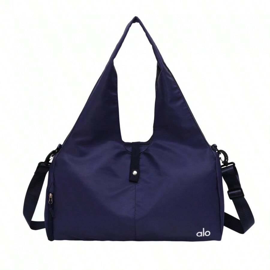 ALO Foldable Gym & Yoga Bag, Large Capacity Travel Tote Bag, Lightweight Multi-Purpose Shoulder Bag For Sports & Travel - 深藍色 - 查看 1