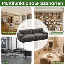 Bed Frames - Grey + Chenille + 2 Seat + Foam1 - View 6