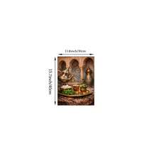 1 pieza Cuadro de arte de pared de té de menta marroquí, impresión de tetera tradicional & azulejo de mosaico, pintura en lienzo, póster de estilo árabe vintage, decoración cultural exótica para cocina & comedor, regalo para ella, sin marco o con marco - té islámico - Ver 9