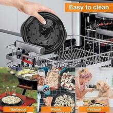 Clear Twist Chicken Shredder With Comfort Grip, 10 Inch Heavy Duty Visible Meat Shredder, Portable Kitchen Gift For Home & Camping Outdoor Use - Black - View 7