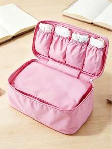 Women's Foldable Jewelry Storage Bag, Minimalist Fashion, Waterproof Travel Jewelry Pouch, Essential For Travel, Back To School And Home - Multicolor - View 7