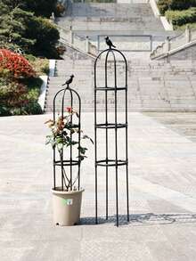 1pc Garden Decoration Climbing Frame, Plant Climbing Rack, Autumn Outdoor Decor, Bird Decoration Accessory, Outdoor Garden Decoration - A - View 7