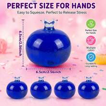 1 pièce Jouet à presser en forme de grenade transparent et coloré, 1 pièce Jouet anti-stress rempli en forme de grenade transparent et coloré, convient aux adolescents, aux étudiants et aux employés de bureau. C'est une fourniture de classe idéale, un cadeau de fête, un remplissage de sac-cadeau, et un excellent choix pour la rentrée scolaire, les anniversaires et les cadeaux de vacances. - Multicolore 1 - Voir 7