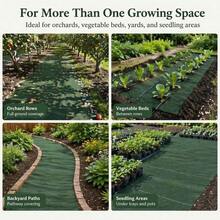 Control Tape With 11 Ground Pegs, Green And Black, Suitable For Greenhouses, Vegetable Gardens, Orchards, Courtyards, And Paths. Breathable And Water-Permeable, It Controls Weeds Beautifully, Is Easy To Lay, And Is Available In Multiple Sizes. - Y-lH - View 6
