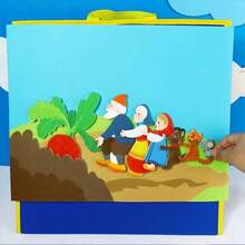 hoojojo 8pcs Carrot Felt Set, Children's Interactive Storytelling Props, Classroom Teaching Aids, Early Education, Storytelling Props, Back To School Essentials, Parent-Child Games - Multicolor - View 3