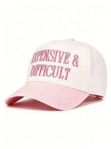 1頂女款「EXPENSIVE &DIFFICULT」刺繡字母卡車帽，男款帽子，適合春夏秋冬四季，街頭、旅行、海灘度假，送給朋友和家人的節日禮物 - 多色 - 查看 9