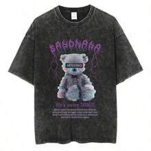 Bring Me The Horizons T-Shirt, Rock Music, Harajuku, Short Sleeve, Streetwear, Summer, Men Women, Washed T-Shirts - 黃色 - 查看 1