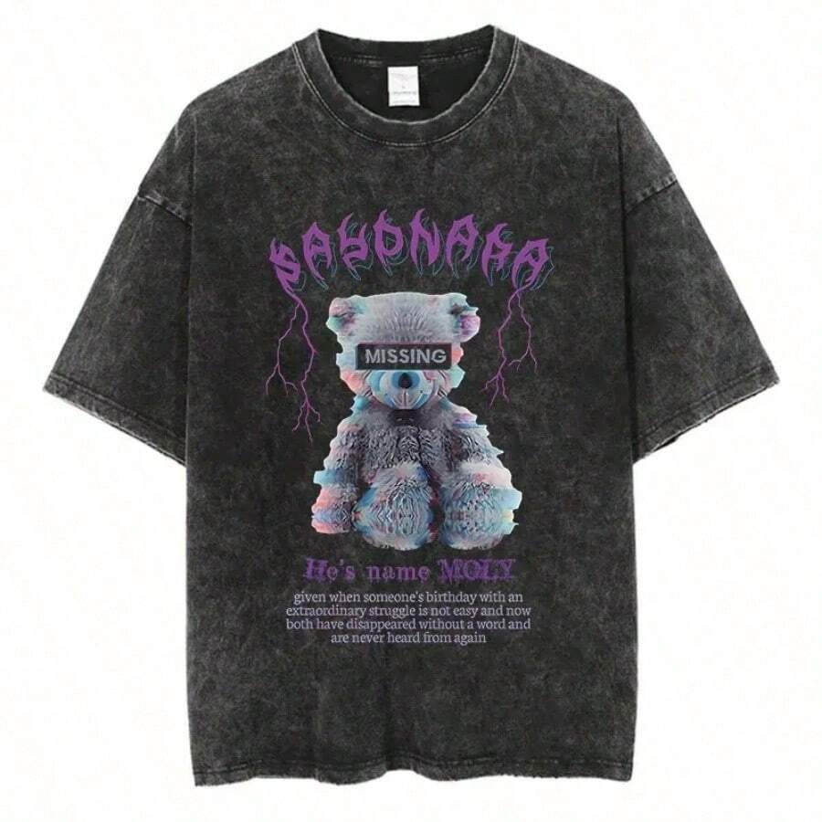 Bring Me The Horizons T-Shirt, Rock Music, Harajuku, Short Sleeve, Streetwear, Summer, Men Women, Washed T-Shirts - 黃色 - 查看 1
