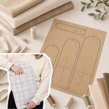 Cushioned Bag Sewing Pattern, Laptop Sleeve And Tablet Protective Case Kraft Paper Physical Template, Multi-Size Storage Bag - A - View 1