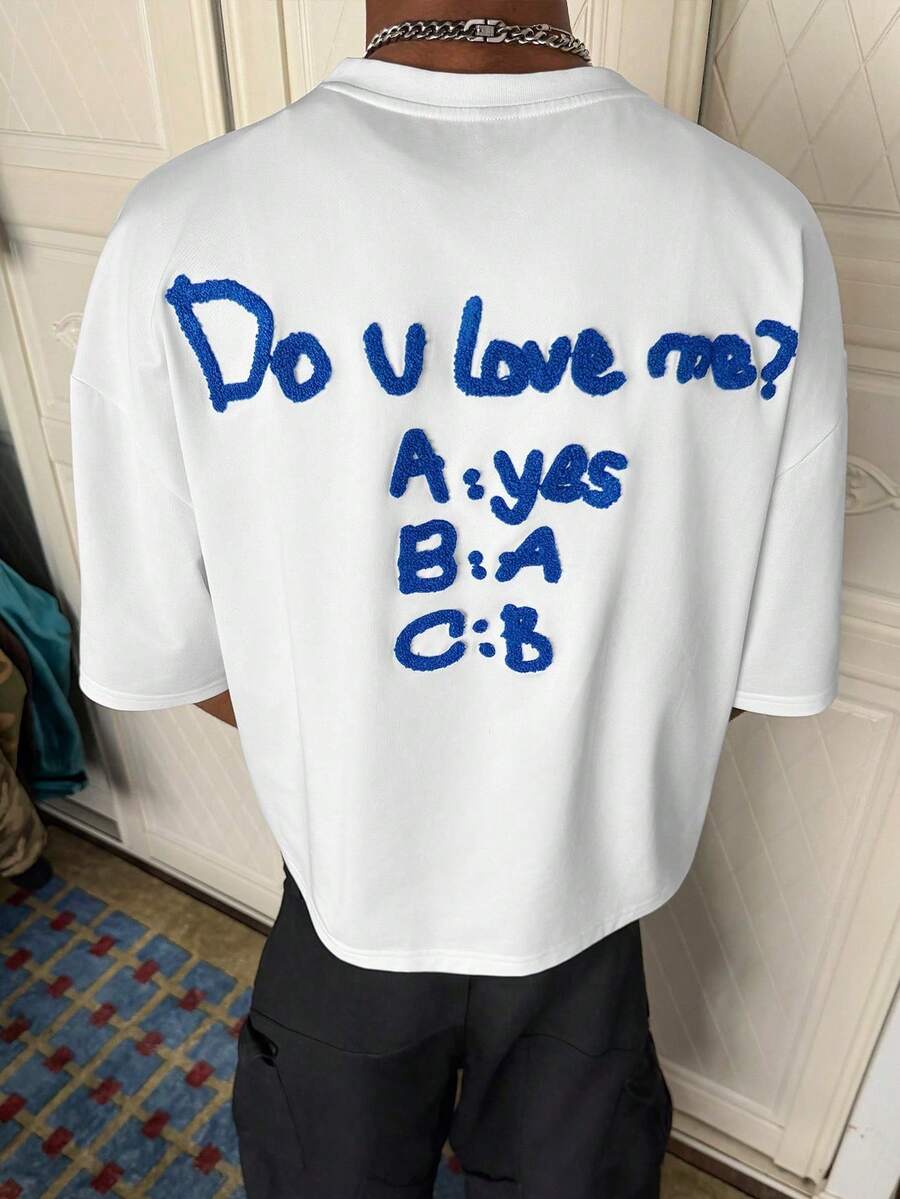 Personalized, Vacation, Male, Party, 2000s, Summer, Festival, New Year, Search. A Humorous Rhetorical Question Embroidered On Towels: "Do You Love Yourself?" With An Answer. - 布蘭克 5 - 查看 1