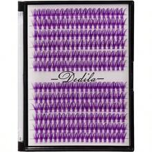 Pestaas Postizas Individuales De 12 Filas, Color Morado 40D, Bandeja, 240 Racimos, Extensiones De Volumen 3D, Grosor De 0, 07 Mm, Rizo D, Maquillaje, Pestaas Postizas Coloridas, - Negro - Ver 1