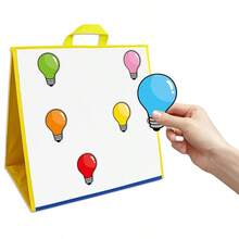 hoojojo 6pcs Light Bulb Shaped Magnetic Stickers, Refrigerator Magnets, 6 Colors, Suitable For Whiteboard Decoration, Marking And Sticky Notes, Reusable And Erasable, Back To School Essentials - Multicolor - View 8
