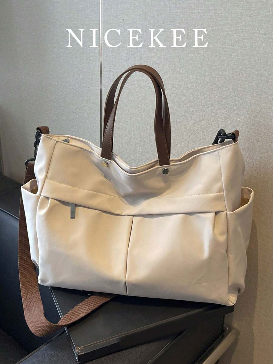Vintage Classic Fashion Casual Minimalist High-Quality Handbag, Suitable For Commuting, School And Daily Shopping