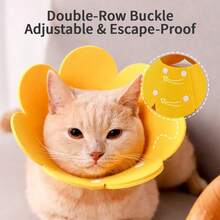 Adjustable Cat Recovery Collar - Cute Flower Neck Cone Elizabeth Collar For Post-Surgery Recovery, Suitable For Kittens And Cats - Multicolor - View 5