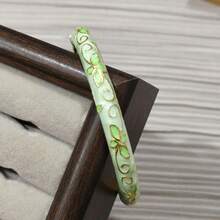 Flower Open Cuff Bracelet, Enamel Bohemian Bangle, Suitable As A Gift For Women - Bracelet - View 17