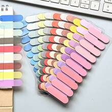 200pcs/Pack Transparent PET Gradient Index Tabs, Colorful Round Head PET Index Tabs, Vintage European & American Colors, Index Tabs, Morandi Color Sticky Notes, Indicator Tabs, Classification Marking Tabs - Multicolor - View 4