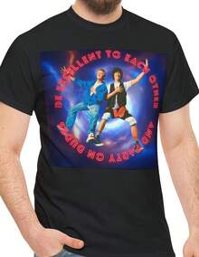 Camiseta de Bill y Ted, camiseta de película de los 80 - Negro - Ver 1