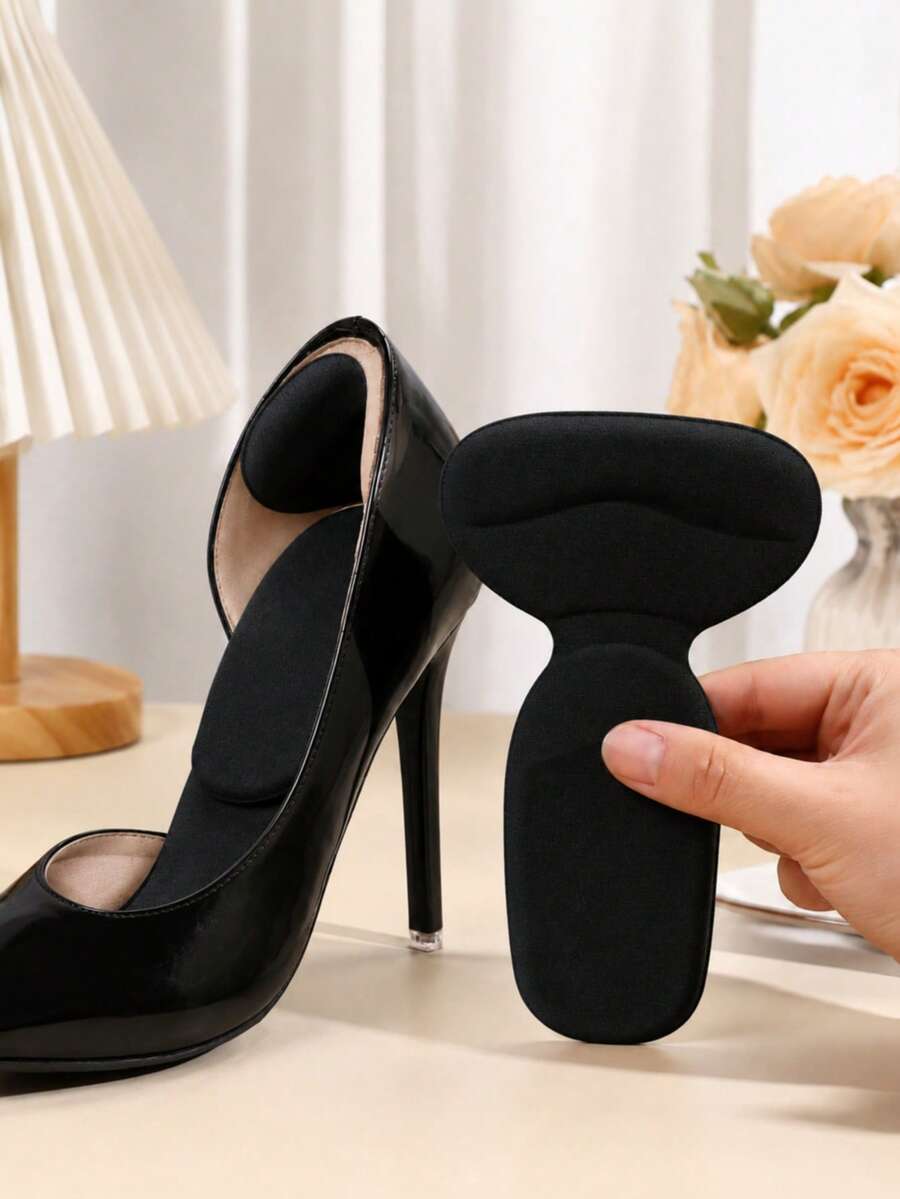 QKC 1 Pair Soft Heel Pads, Anti-Slip Heel Protectors, Suitable For High Heels And Dress Shoes