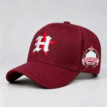 1 Topi Baseball Fashion Pria Motif Huruf Gothic Bintang Merah "H", Desain Dapat Disesuaikan, Cocok Untuk Olahraga Luar Ruangan, Perjalanan, Dan Lari - beraneka warna - View 13