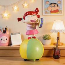 Miniso 蠟筆小新搖滾樂團系列盲盒 春日部防衛隊全成員 高級PVC材質 鮮豔耐用 穩固底座 邊緣光滑無毛刺 粉絲必備療癒桌面/車內裝飾（隨機1件） - 彩色 - 查看 6