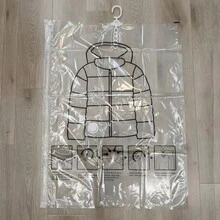 1pc Hanging Extra Large Vacuum Compression Storage Bag | Can Hold 10pcs Clothing, Thickened Material, Rectangular, No Electricity Needed - View 7