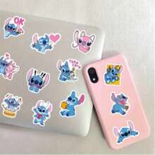 Disney 50入迪士尼官方授權史迪奇貼紙 DIY 包裝膠帶貼紙，適用於日常使用或派對/節日裝飾，送給朋友的趣味禮物 - 均碼5 - 查看 10