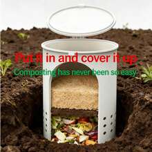 Outdoor Composting Bins, Compost For Garden And Fermentation Tools For Converting Kitchen Waste Into Fertilizer, Are Gardening Tools That Enrich Soil Both Indoors And Outdoors. The Creative Design Of These Tools Is Simple To Install And Operate. - Multicolor - View 11