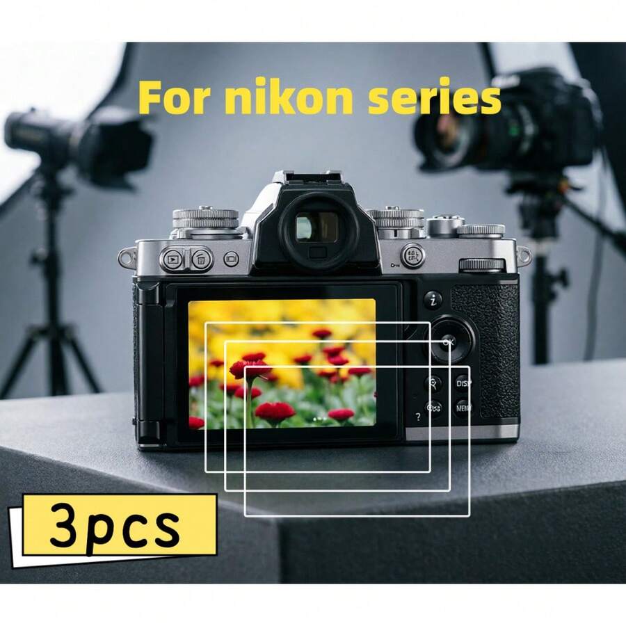 3片鋼化玻璃相機螢幕保護貼,適用於Z30/Z50/Z50II/Z5/Z6/Z6II/Z6III | 9H硬度、高解析度、透明、防刮、防指紋、無氣泡,適合相機愛好者和攝影愛好者 - 查看 1