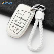 適用於 Fiat、 Grand Cherokee、Renegade、Patriot、Grand Commander 的鑰匙遙控器保護套附鑰匙圈吊飾，柔軟 TPU 鑰匙保護殼 - A款 - 查看 9
