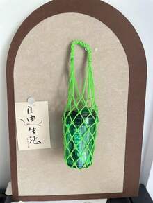 輕量手工編織網袋 可重複使用鉤針網格飲料杯套 適合戶外徒步、海灘或居家使用 便攜 Ins 風格咖啡杯套 適用戶外露營、旅行、海灘派對 男女皆宜的理想夏季禮物 - 彩色 - 查看 10