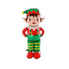 Standing Base Christmas Elf Balloon Suitable For Christmas Decoration, Extra Large 4D Christmas Elf Balloon For New Year And Christmas Home Decor - Multicolor - View 7