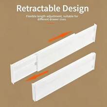 3pcs Expandable Drawer Dividers, Flexible Storage Partitions. Multi-Functional Organizer, Can Be Freely Combined, Perfect For Drawers, Closets And Kitchen Cabinets - Multicolor - View 6