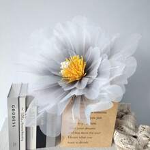 75cm Diameter Gauze Flower Artificial Peony Giant Flower Handmade Flower Wedding Home Decor Stage Photography Prop - Multicolor - View 44