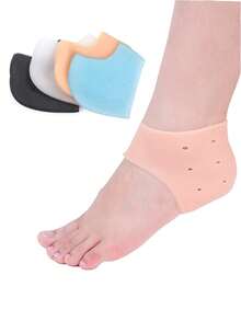 Thick Breathable Gel Heel Pads-Comfortable Silicone Heel Cushions,Suitable For Heel And Achilles Tendonitis-Provide Flexible Foot Support For Hiking, Travel And Daily Use-Enhance Comfort And Foot Support,Summer, Beach,Travel Essentials - Multicolor - View 2