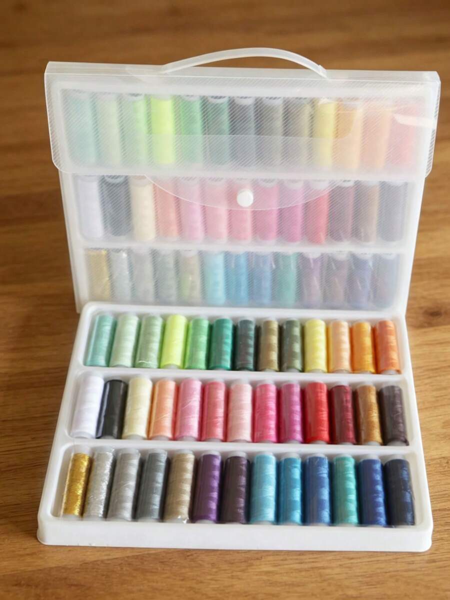 39-Color Sewing Thread Set, 200 Yards Polyester Thread Kit, 402 Multi-Purpose Premium Hand Sewing Thread Assortment