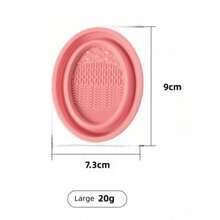 1pc Foldable Silicone Makeup Brush Cleaning Bowl, Multi-Textured Makeup Brush Cleaner, Reusable Beauty Tool Washing Bowl, Deep Cleaning Makeup Brushes - A - View 14