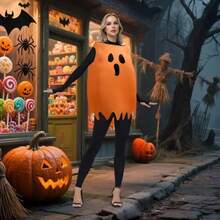 Reusable Polyester Costumes Spooky GhostHalloween Costume For Adults Kids Full-Body SpecterSuit For Stage Show For Holiday - Multicolor - View 8