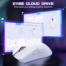 ATTACK SHARK X11SE 3-Mode Ultra-Light Gaming Mouse | 59g PAW3311 22000 DPI | 65hr Battery Life Cloud-Enabled For FPS/MOBA - View 5