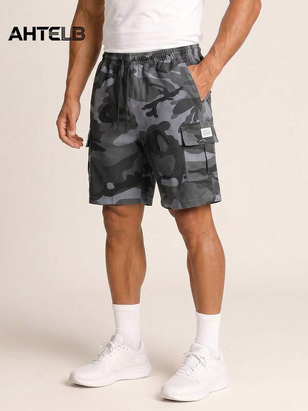  AHTELB Men's Summer Fashion Camouflage Sports Shorts, Quick-Dry Breathable Fabric, Multi-Functional Sports Shorts, Ideal For Jogging, Gym Fitness, Camping And Various Outdoor Activities, Gift For Husband, Boyfriend, Friend, Customer, Father, Shorts For Men,Gym Clothes Men,Camo Shorts,Cargo Shorts,Running Shorts