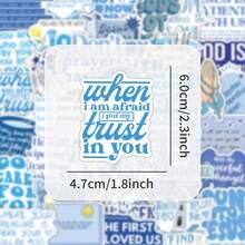 53Pcs Blue Bible Verse Stickers For Faith Journal & Diary Decoration Lukesen School Supplies - 53 PCS - View 5