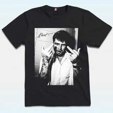 Tour Face Middlle F-Finger T-Shirt S To 3XL NI069 FREE SHIPPING - 黑色 - 查看 1