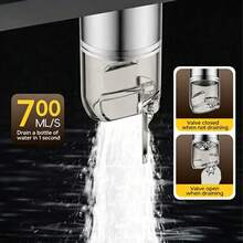 Universal Turbo Floor Drain Core, Fast Drainage 700ml/S, Anti-Odor Anti-Insect Anti-Backflow Sewer Filter Insert, With Detachable Hair Catcher, Suitable For Bathroom And Kitchen - Standard Model - View 7