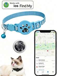 寵物貓防丟定位項圈套組，包含項圈 + 定位器 + 保護殼。不適用於 Android 系統。一鍵追蹤，發光保護殼，超長電池續航力。可用於定位錢包、行李 - 彩色 - 查看 15