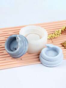 螺旋蛇形柱DIY手工香氛石膏多功能矽膠模具 - 蛇 - 查看 6