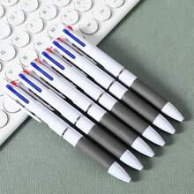 10/Set 3-In-1 Ballpoint Pen - 3 Color Retractable Pen -Smooth Writing, Ideal For Office Stationery And Fine Writing, Essential Office Supply | Ballpoint Pen Set |Smooth Writing Pen, Back To School - 3-color Pen [black + Blue + Red] - View 1